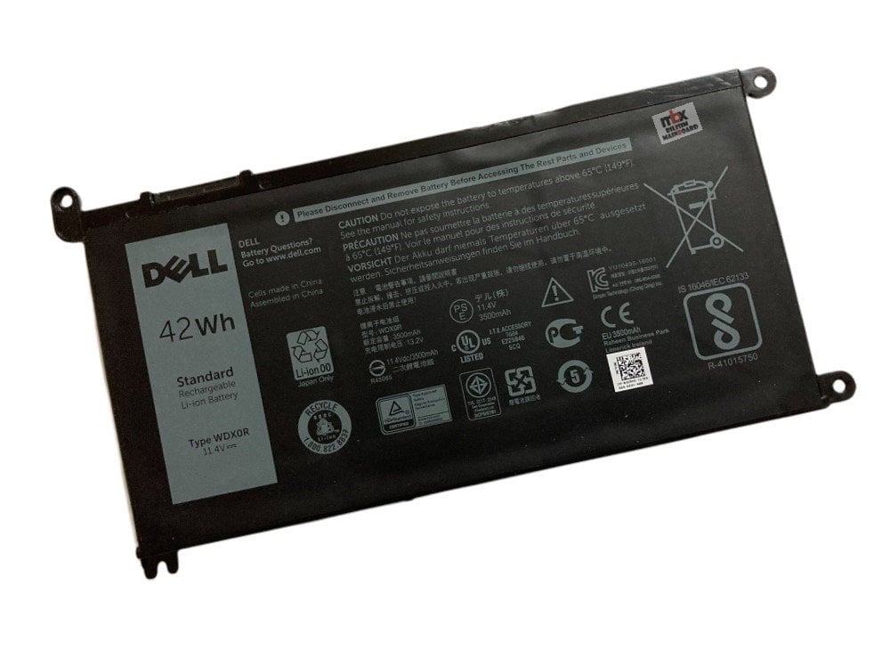 Orjinal Dell İnspiron 15-5565 15-5567 5567 5565 P66F Notebook Batarya WDX0R CN-03CRH3