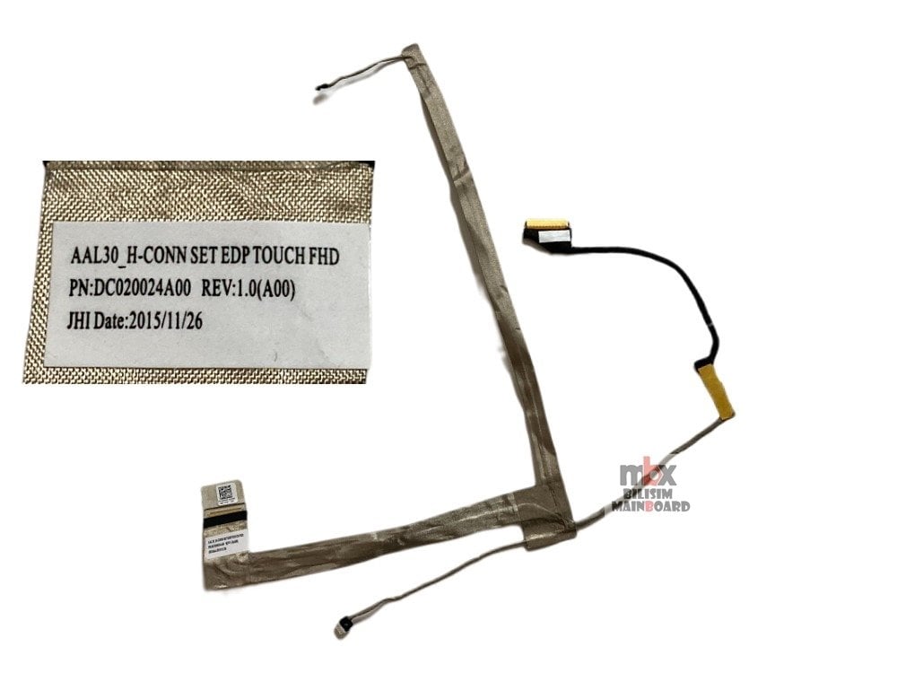 Dell Inspiron 17 5758 5755 5759 P28E Notebook Lcd Lvds Data Kablosu AAL30_H-CONN SET EDP TOUCH FHD DC020024A00 CN-0M02DK