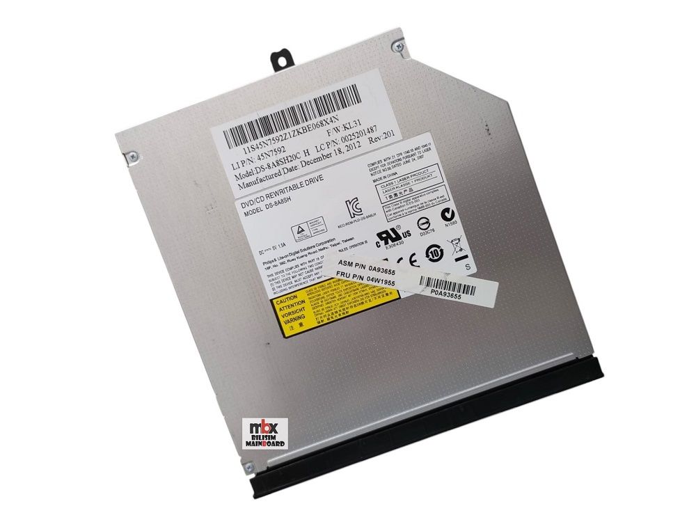 Lenovo Thinkpad L430 E530 E535 Orijinal Dvd Sürücü DS-8A8SH20C 45N7592