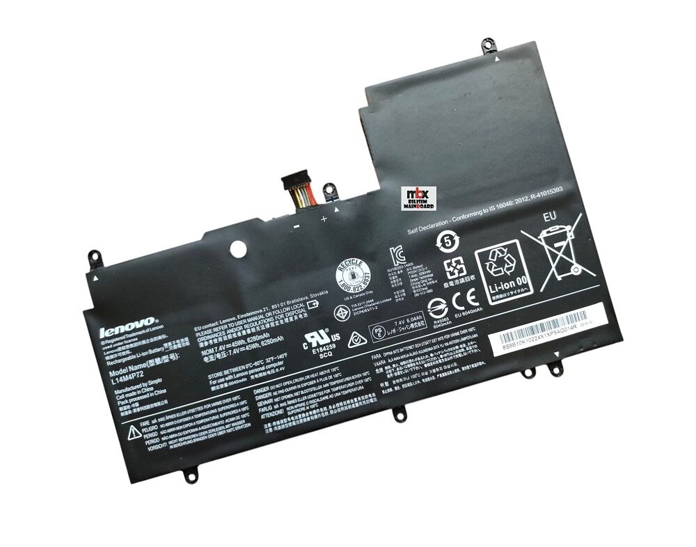 Lenovo Yoga 3-1470 700-14ISK 80QD 80KQ 80JH Orijinal Batarya Pili L14M4P72