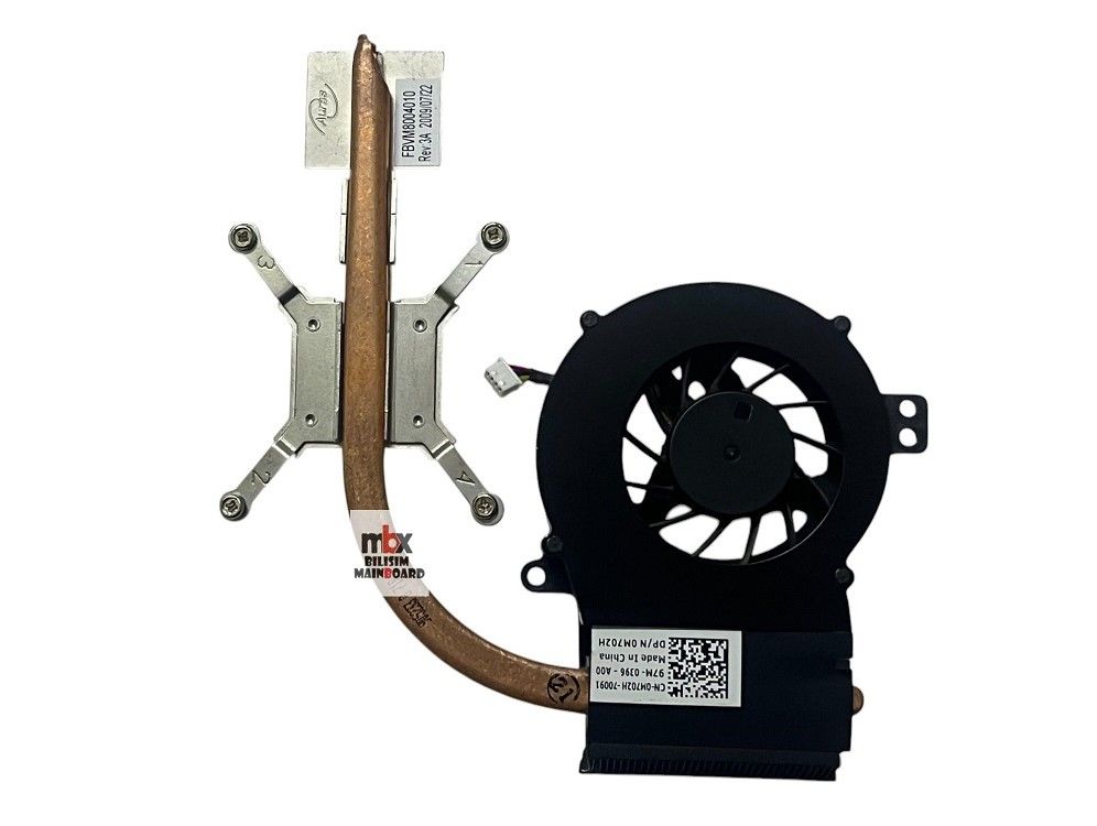 Dell Vostro 1014 PP38L A860 A840 FBVM8004010 CN-0M702H Orijinal Soğutucu Heatsink Bakır Fan