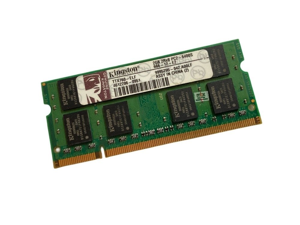 Kingston Ddr2 2gb Notebook Ram 2Rx8 PC2-6400S-666-12-E2