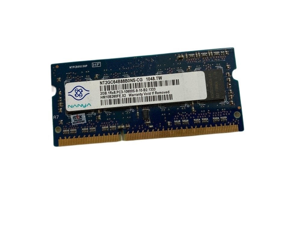 Nanya Ddr3 2Gb Notebook Ram 1333Mhz PC3-10600S-9-10-B2.1333