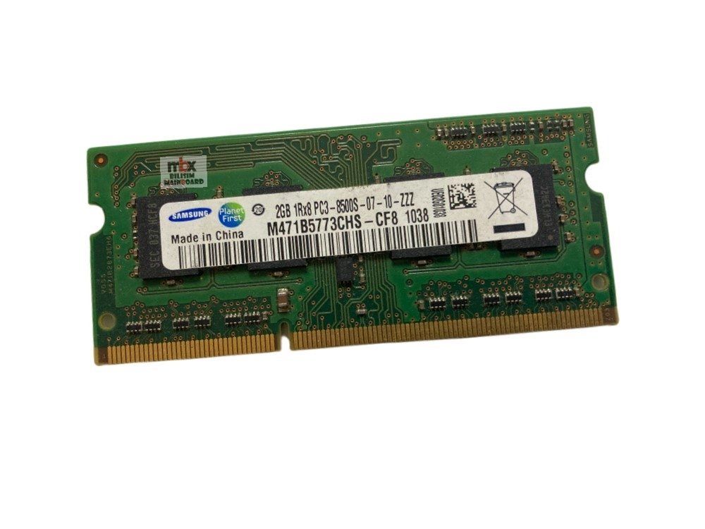 Samsung Ddr3 2Gb Notebook Ram PC3-8500S-07-10-ZZZ