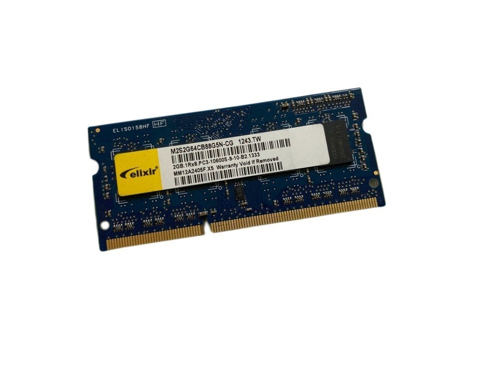 Elixir 2gb Ddr3 Notebook Ram 1rx8.pc3-10600s-9-10-b2.1333