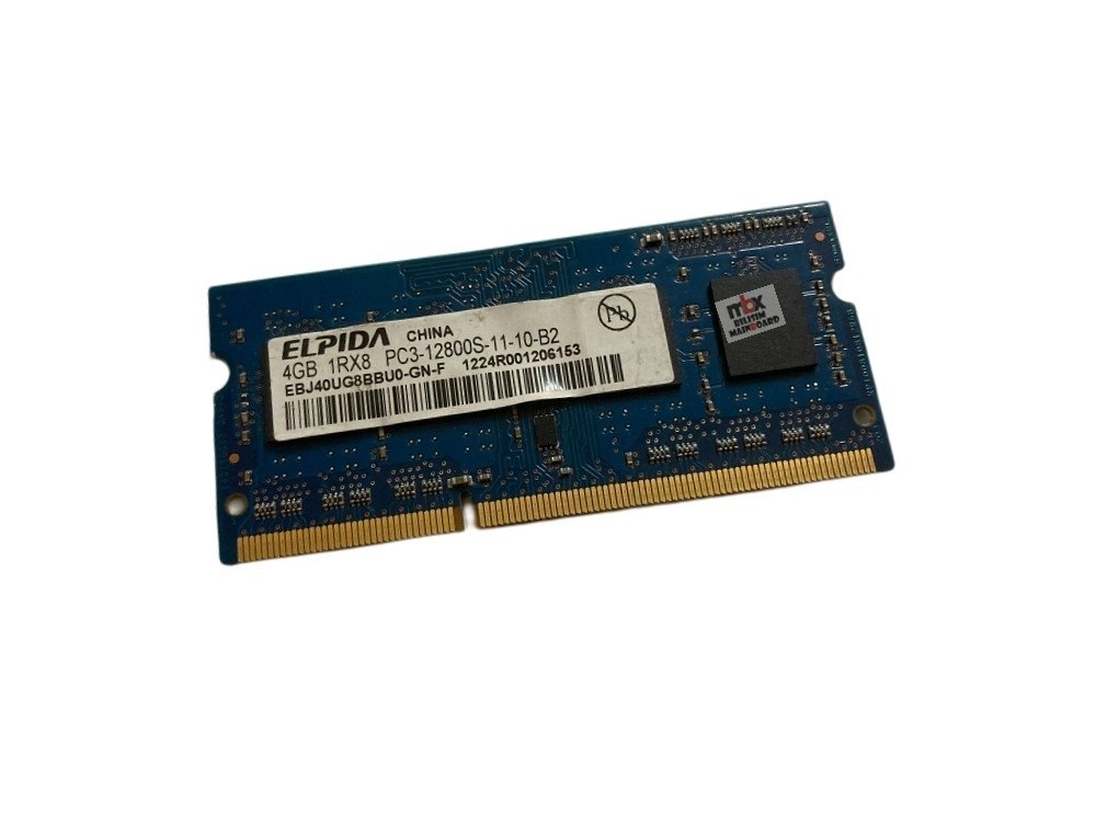 Elpida Ddr3 4gb Notebook Ram 1rx8 pc3-12800s-11-10-b2