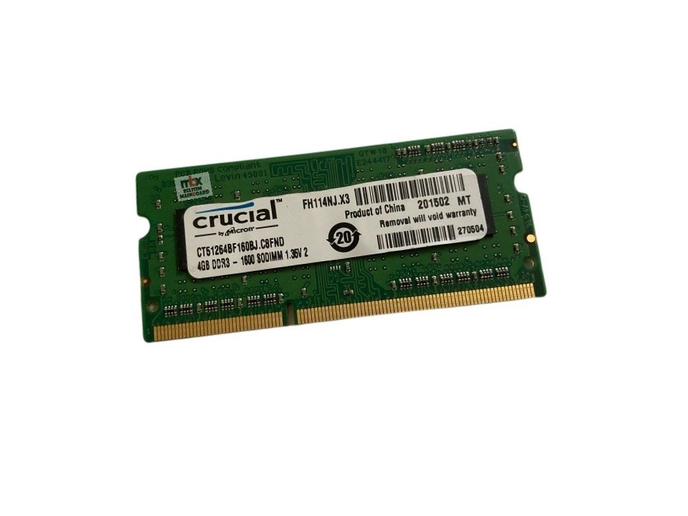 Crucial Ddr3 4gb Notebook Ram ddr3-1600 1.35v 2