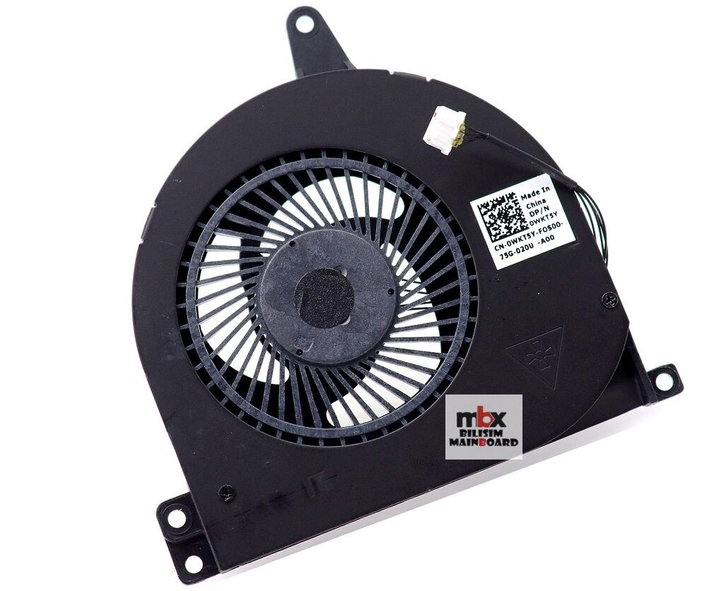 Dell Latitude 5470 E5470 P62G Cpu Sogutucu Fan WKT5Y 0WKT5Y DFS501105PROT