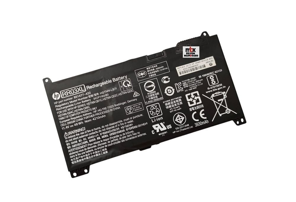 Hp Probook 430 G4 Orijinal Batarya Pili 851477-422 851610-855 RR03XL