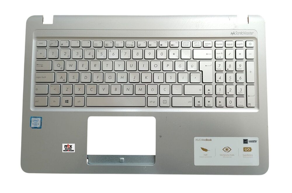 Asus Vivobook X540MA X540UV X543 X543MA X543U X543UA Orijinal Üst Kasa Klavye Kasa 13NB0HE6AP0201 12626157-00