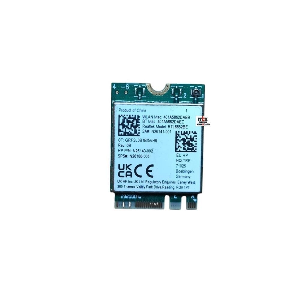 Hp 250 G10 255 G10 15-FC 15-FD 15-TFD 15Z-FC 15-FC0003NT TPN-Q287 Orijinal Wifi Ağ Kartı RTL8852BE N26166-005