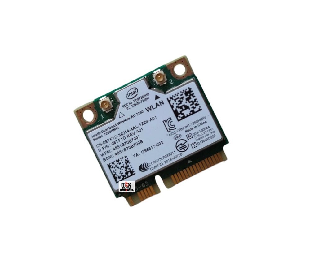 Dell Latitude E7440 P40G P40G001 Orijinal Wifi Ağ Kartı 7260HMW CN-08TF1D