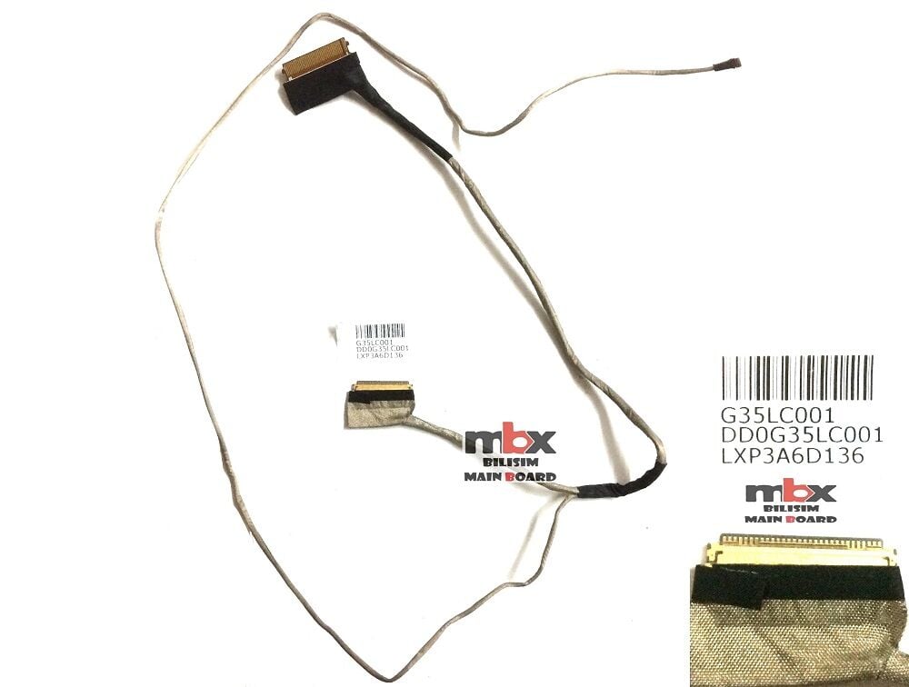 Hp Pavilion Omen 15-ax 15-bc G35LC001 Tpn-q173 Notebook Lvds Ekran Data Kablosu DD0G35LC001 DD0G35LC011  DD0G35LC021