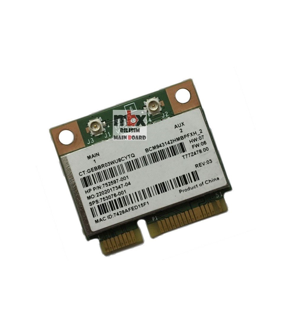 Orijinal Hp x360 13-a 13-a200nt Notebook Wifi Ağ Kartı 752597-001 753076-001