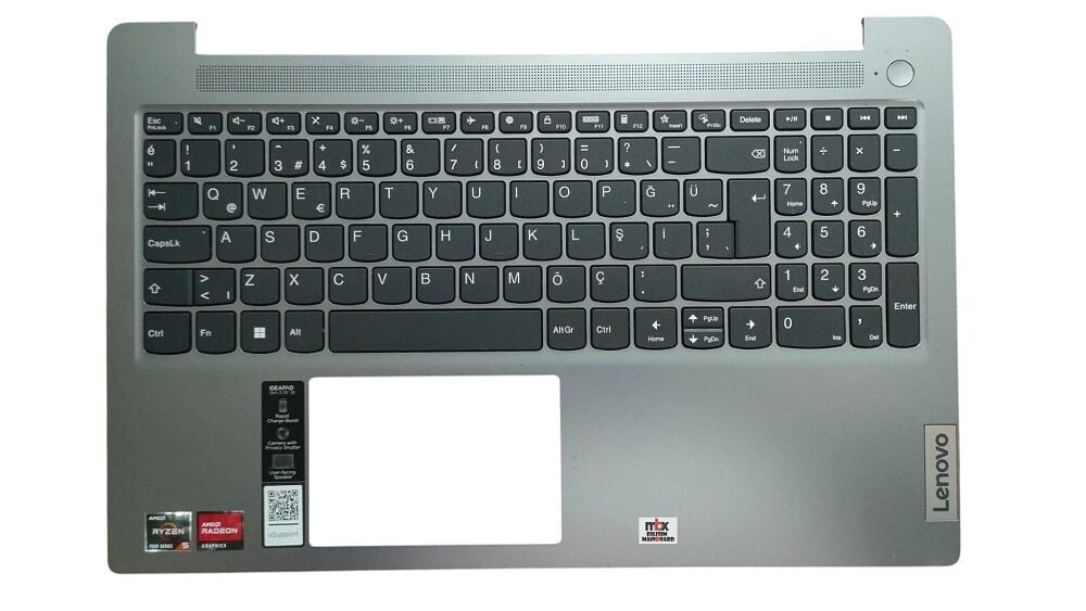 Lenovo İdeapad Slim 3 15AMN8 15ABR8 15IAH8 15IAN8 15IRH8 15IRU8 KS580 83EM 83EM0055AU 83ER 83ER0023PH 82XQ 82XQ008TIN 82XQ0011TX Orijinal Klavye Kasa Üst Kasa AP2XP000300