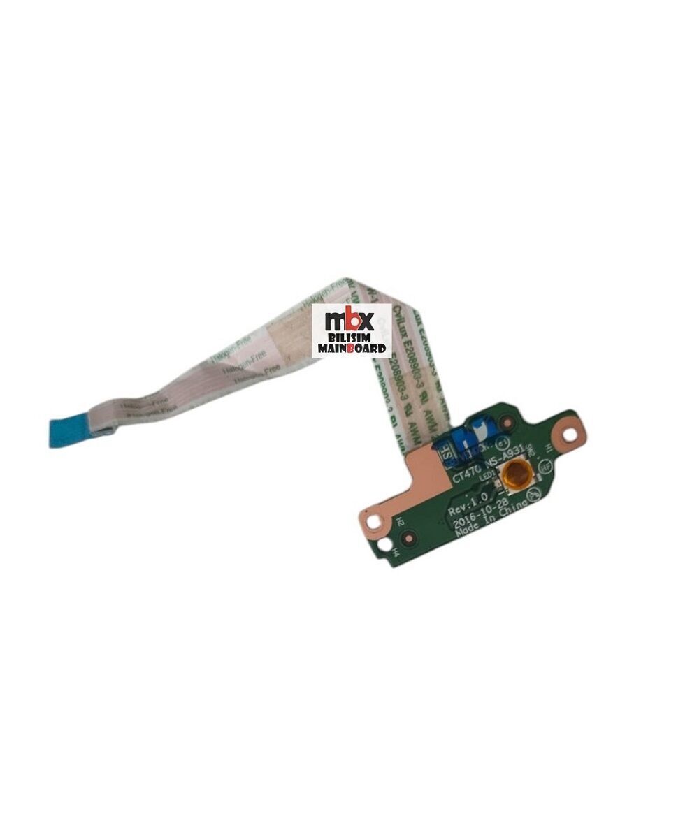 CT470 NBX0001JM00 Lenovo Thinkpad A475 T470 20HD 20HE 20JM 20JN Orijinal Power Tetik Buton