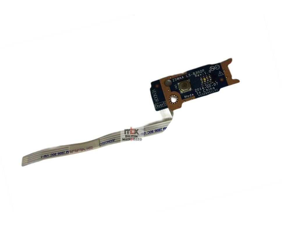 Toshiba Satellite C50 C50-B C55-B C50-B C50D-B C50T-B C55-B С55D-B Power On Off Güç Start Tetik Butonu ZSWAA LS-B302P