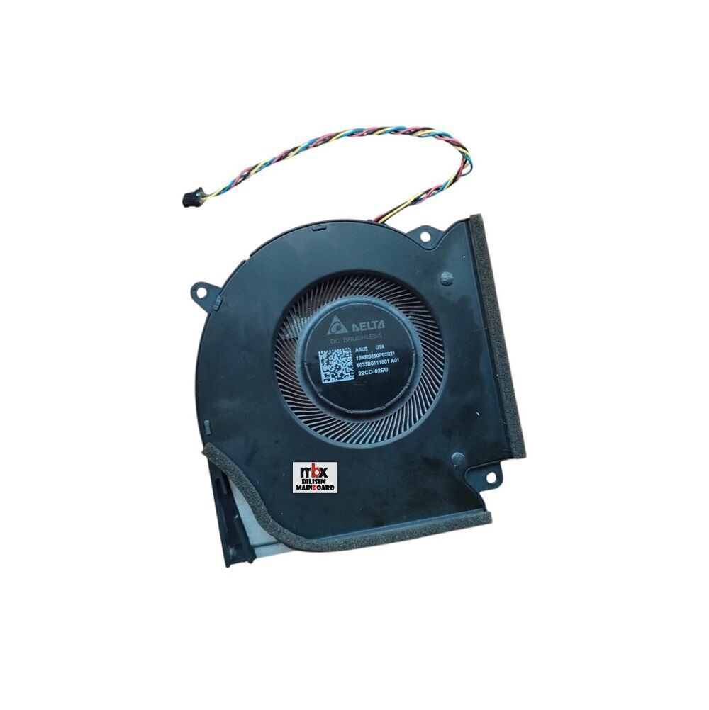 13NR0850P02021 Asus ROG Strix G15 G513IH G513IR G513QE G513QY G513IC G513IE G513QM G513QR G513QM-1F G713 G713Q G713QR G733QS G513QC G533 G533Q G533QR G533QS G733 G733Q G733QR G733QS Orijinal Soğutucu Cpu Fan 13NR0850P02021