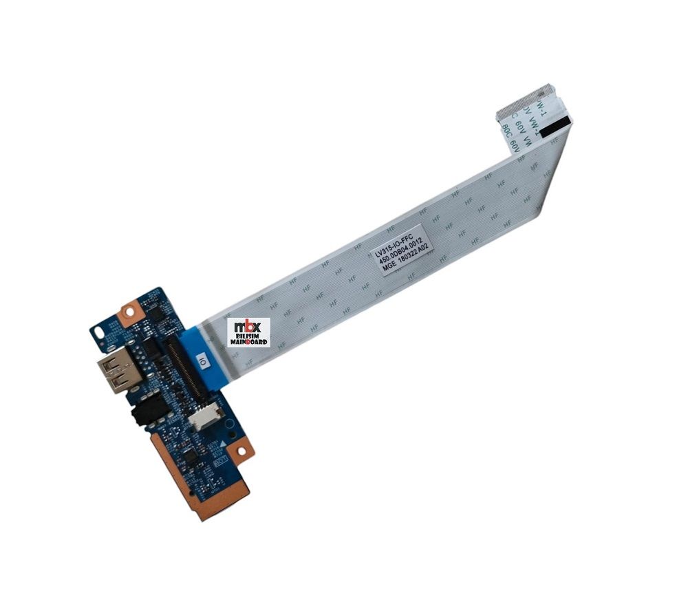 Lenovo İdeapad LV315 V330-15IKB 81AX 81AW Orijinal Usb Card Reader Board Flex 450.0DB04.0012