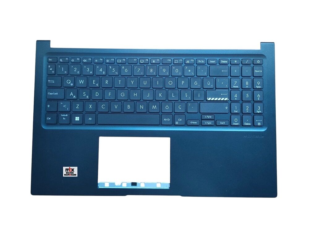 Asus VivoBook X1504 X1504VA X1504ZA X1504FA Orijinal Klavye Kasa Üst Kasa 13N1-GVA0J01 13NB1021P05011-3