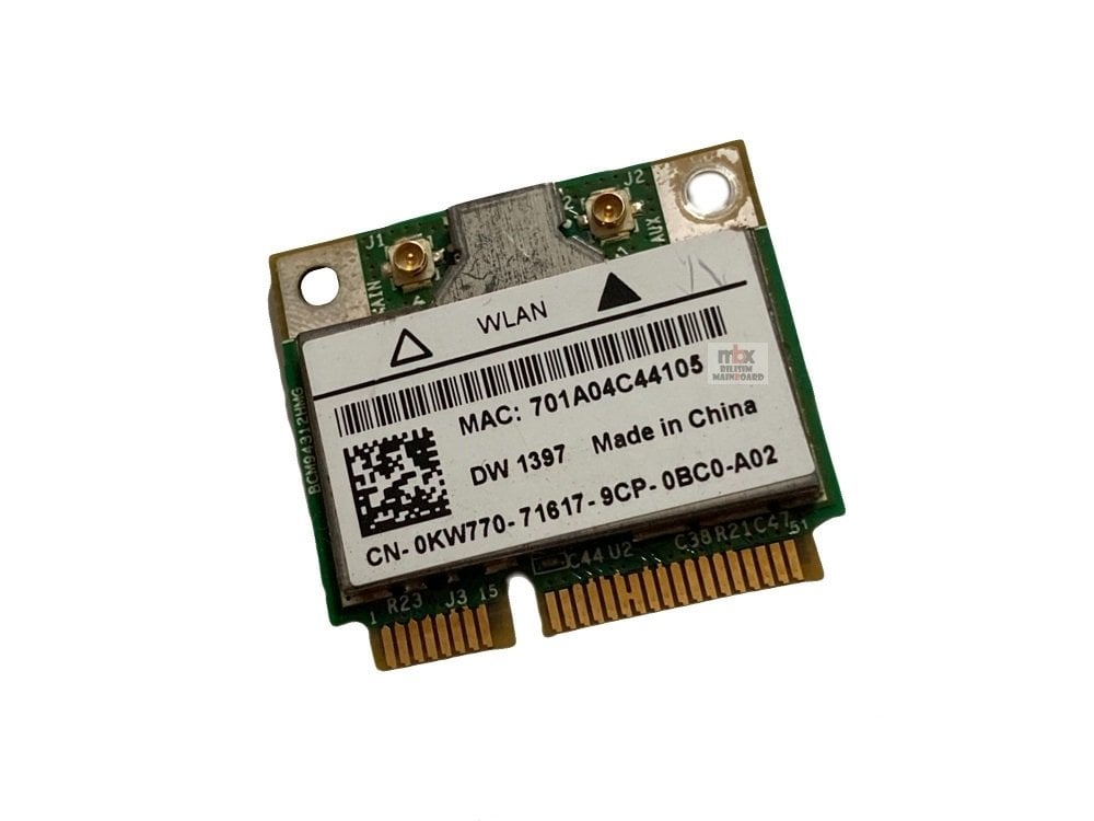 Dell Inspıron 1545 1545-8938 PP41L Notebook Wifi Ağ Kartı CN-0KW770 BCM94312HMG