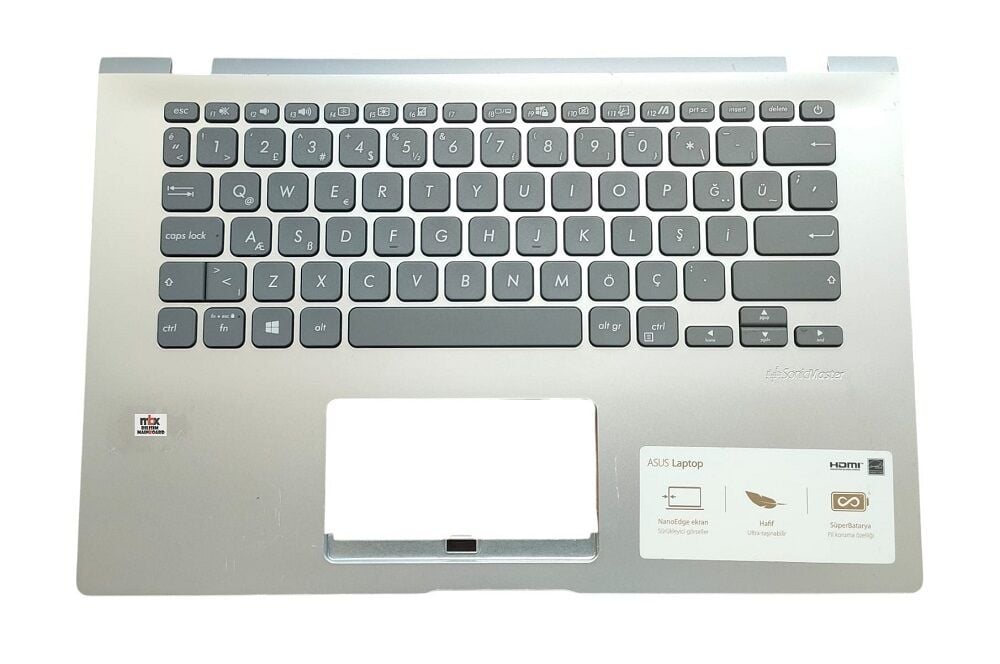Asus Vivobook 14 X409 X409BA X409DA X409FA Orijinal Klavye Kasa Üst Kasa 13NB0MS1P03111-3