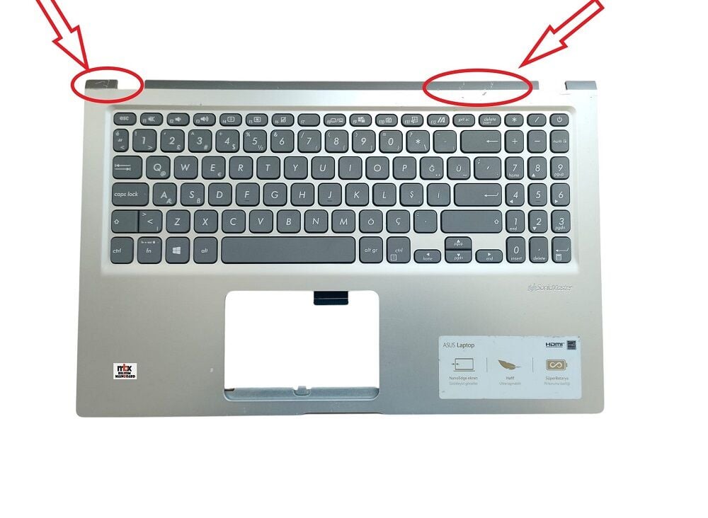 Asus Vivobook 15 X515J X515JA X515JF X515JP X515EA Orijinal Klavye Kasa Üst Kasa 39XKUTAJNK0 13NB0SR2P15013-3