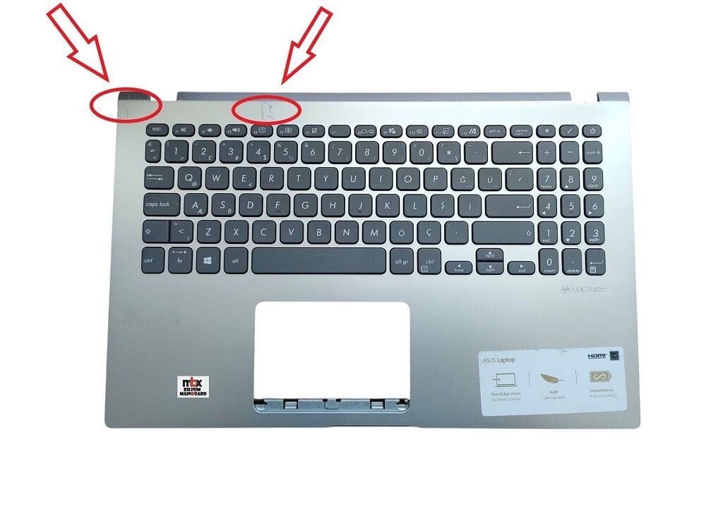 Asus Vivobook 15 X515J X515JA X515JF X515JP X515EA Orijinal Klavye Kasa Üst Kasa 39XKUTAJNK0 13NB0SR2P15013-3