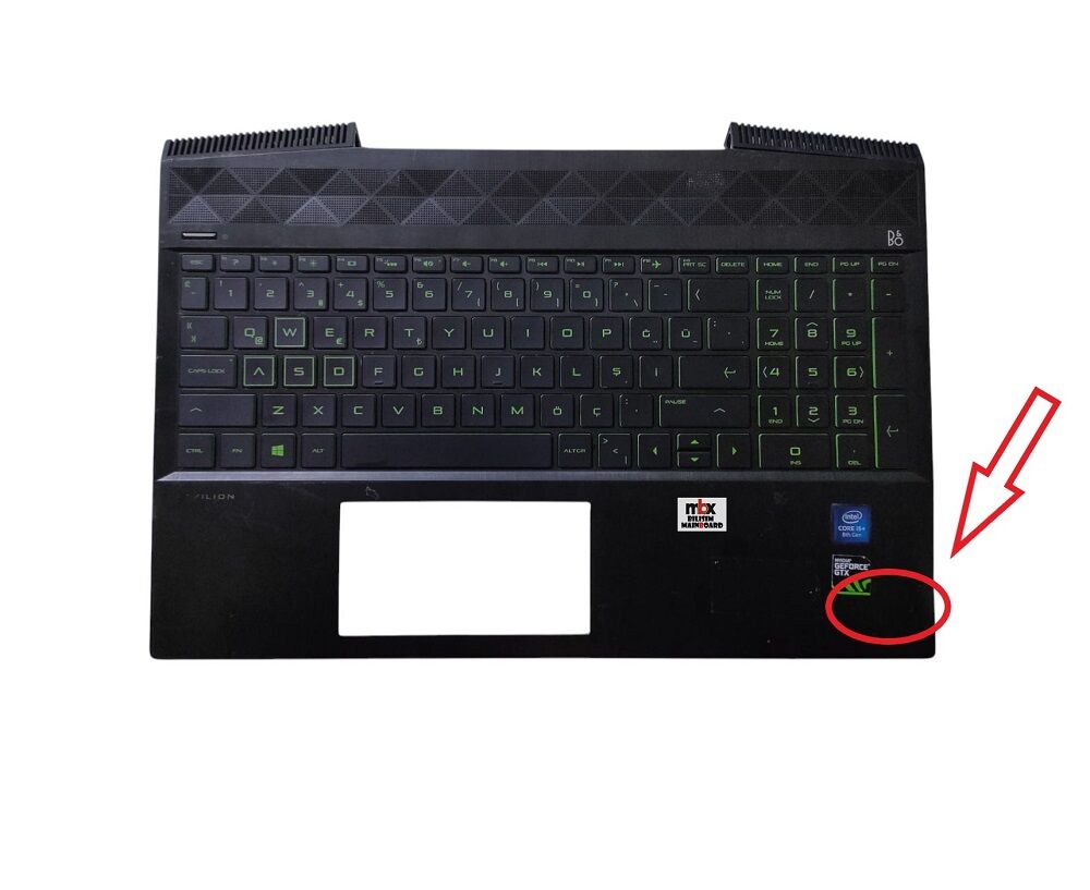 Hp Pavilion Gaming 15-CX 15-CX0000 15-CX0056WM 15-CX0071NR TPN-C133 Orijinal Üst Kasa Klavye Kasa AM28B000810