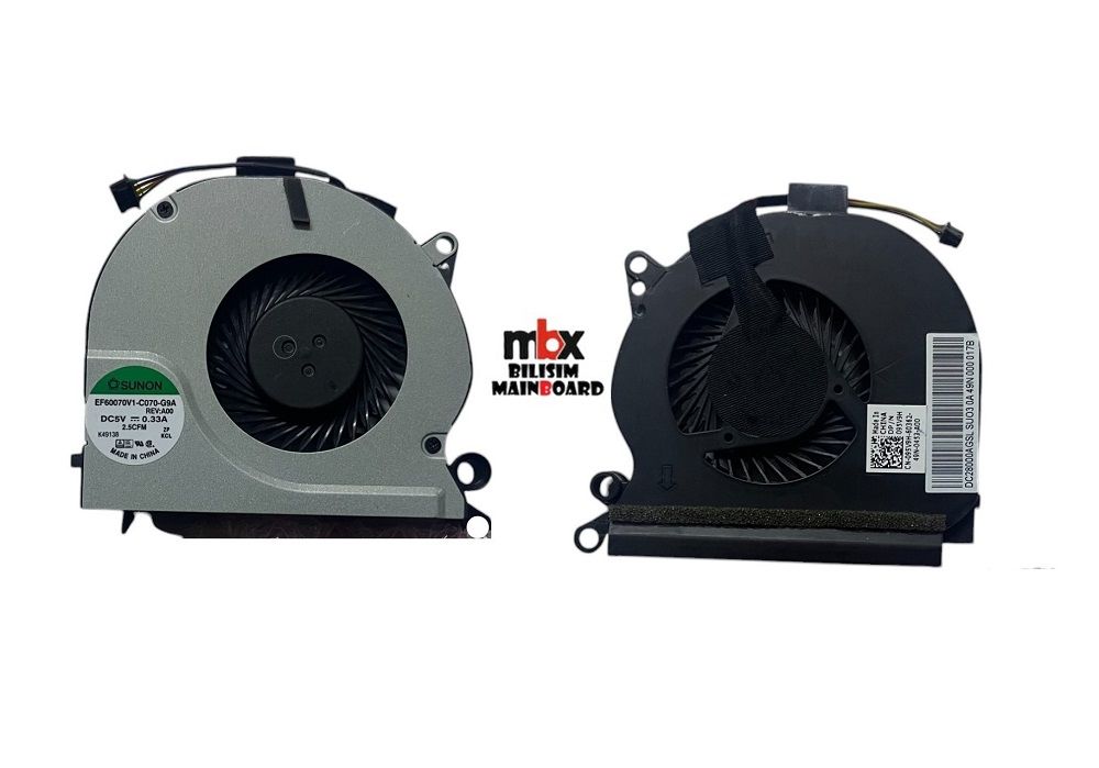 Dell Latitude E6230 DC28000AGSL CN-095V9H Orijinal Cpu Soğutucu Cooling Fan DC28000AGSL
