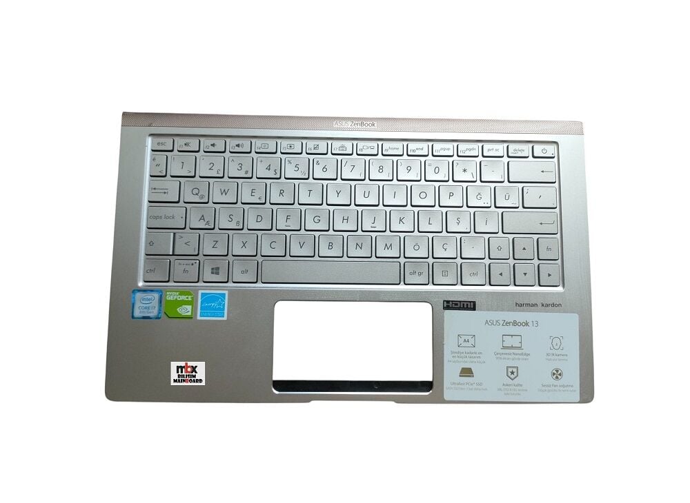 Asus Zenbook 13 UX333F UX333FA UX333FN Orijinal Klavye Kasa Üst Kasa 13N1-6AA0P02