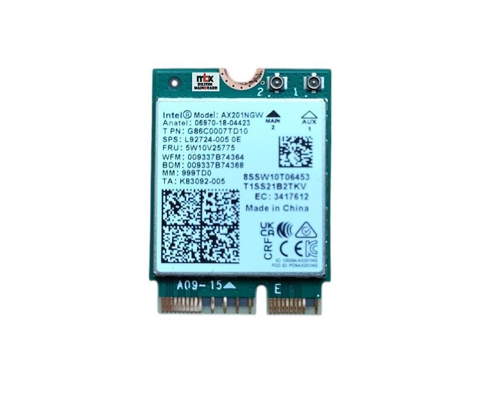5W10V25775 Asus Tuf Gaming A15 FA507 FA577 F15 FX507 FX517 FX577 FX507Z Orijinal Wifi Ağ Kartı 5W10V25775