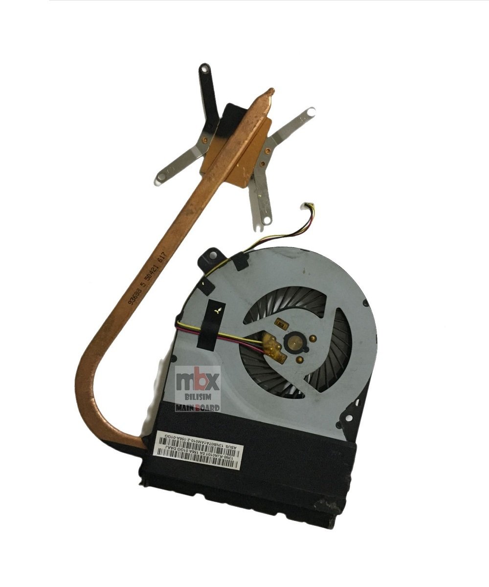 Orjinal Asus X550ZA X550Z X550ZE X550D K550D K550Z X550DP Notebook Cpu Heatsink Soğutucu Fan Bakır 13N0-RJA0101