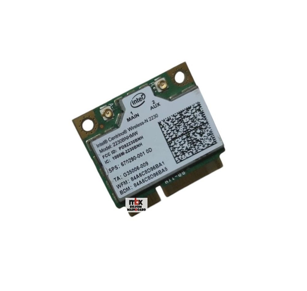 Asus N56 N56VZ N56VM N56DP N56JR N56V8 N56VM N56V N56D N56DP N56DY N56VB N56VJ N56VZ N56V8 N56DP N56DY N56JN N56JR N56VB N56VJ Orijinal Wifi Ağ Kartı G35006-009 2230BNHMW