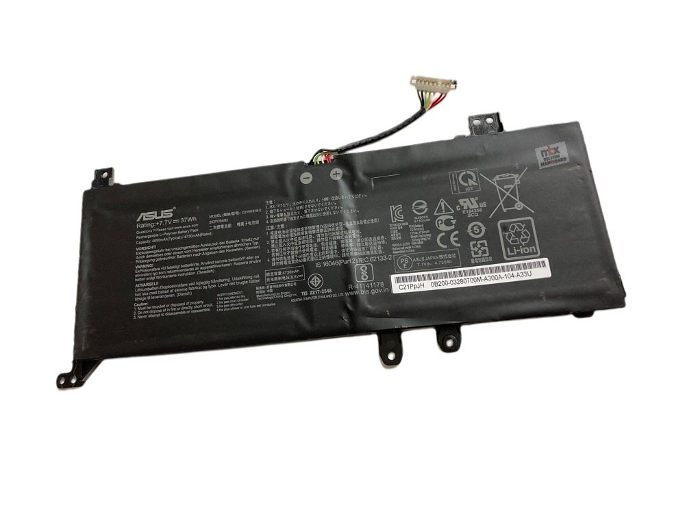 Orijinal Asus X515 X515JA X515JF C21N1818 Notebook Batarya C21N1818-2
