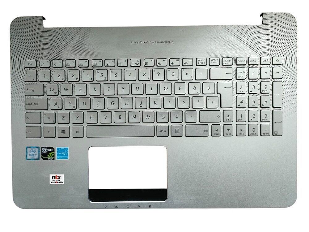 Asus N552 N552V N552VW Orijinal Üst Kasa Klavye Kasa 13N0-SHA0411
