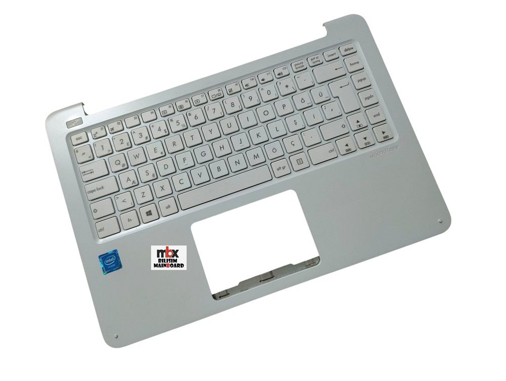 Asus Vivobook E402N E402NA Orijinal Üst Kasa Klavye Kasa 13N0-UFA0201 13NB0C52AP0301
