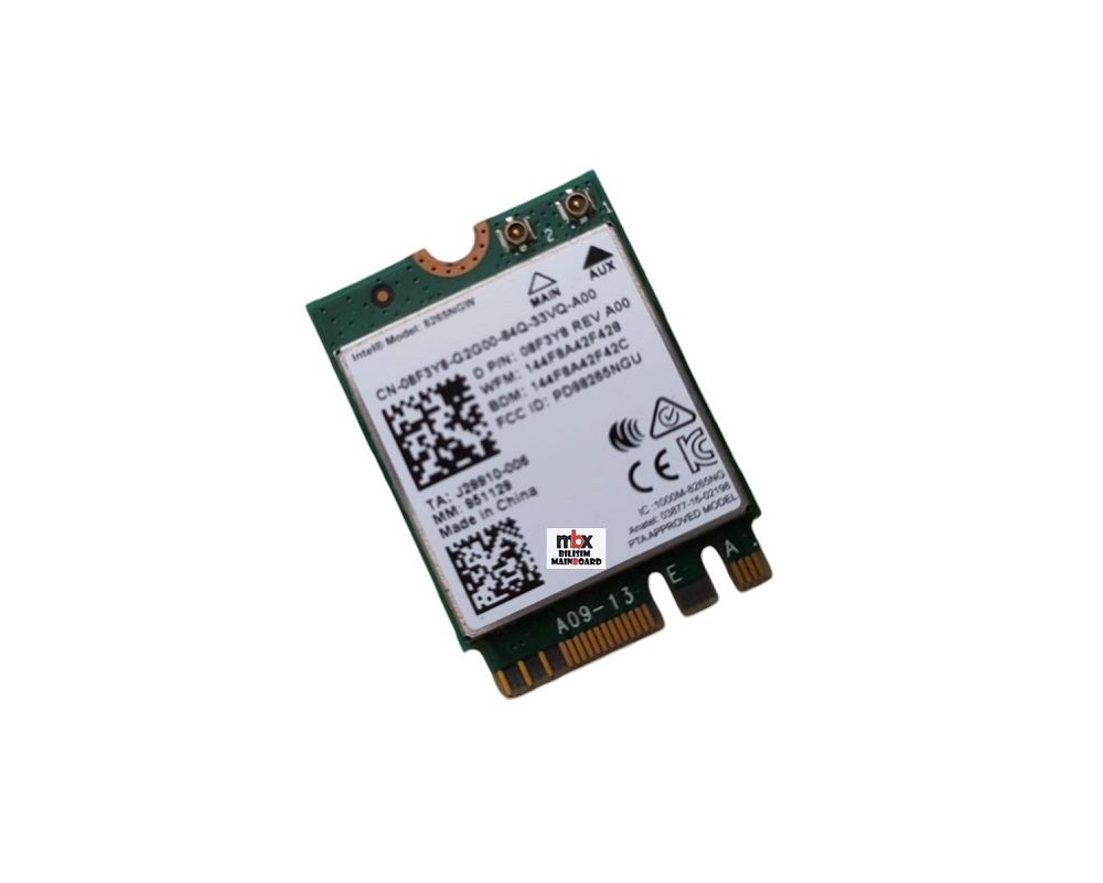 Dell İnspiron 15 3552 3558 P47F Orijinal Wifi Ağ Kartı 8265NGW CN-08F3Y8
