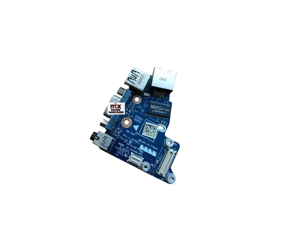 QAL80 LS-7781P Dell Latitude E6430 P25G Orijinal Usb Audıo Jack Vga Ethernet Board