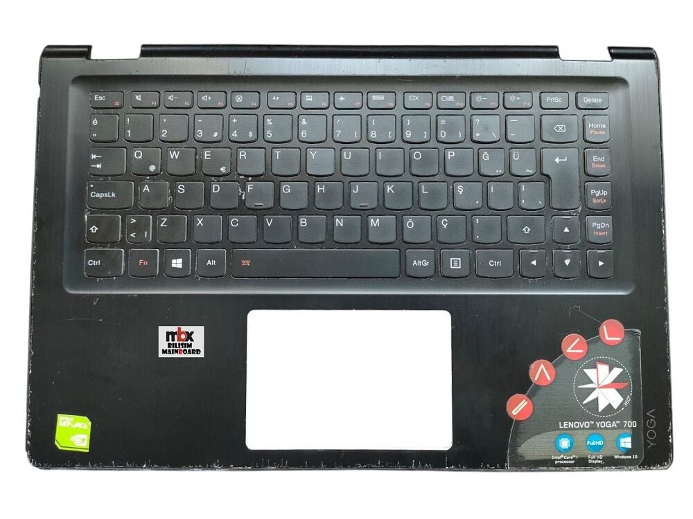 Lenovo Yoga 700-14ISK 3 14 80QD Orijinal Üst Kasa Klavye Kasa AP0YC000300
