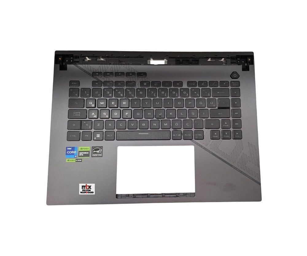 6070B2225101 Asus Rog Strıx G614JI Orijinal Işıklı Üst Kasa Klavye Kasa