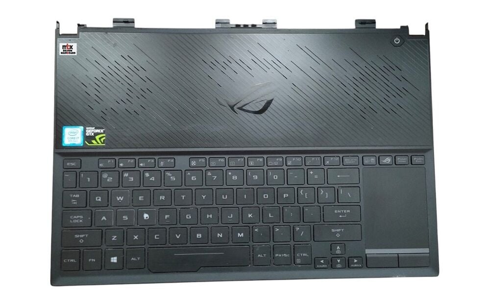 Asus ROG Zephyrus S GX531 GX531G GX531GS GX531GM Orijinal Aydınlatmalı Klavye Kasa Üst Kasa 13N1-6SA0111 13NR0161AM0111