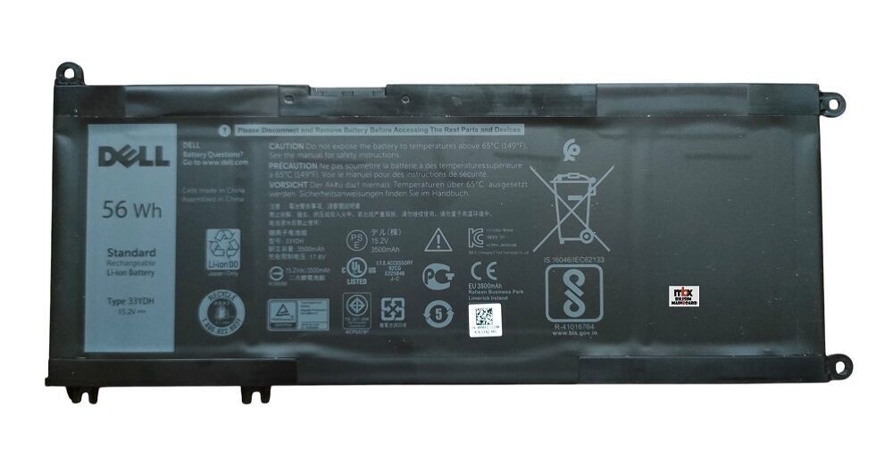 33YDH Dell Latitude 3400 P111G Orijinal Batarya Pili 33YDH