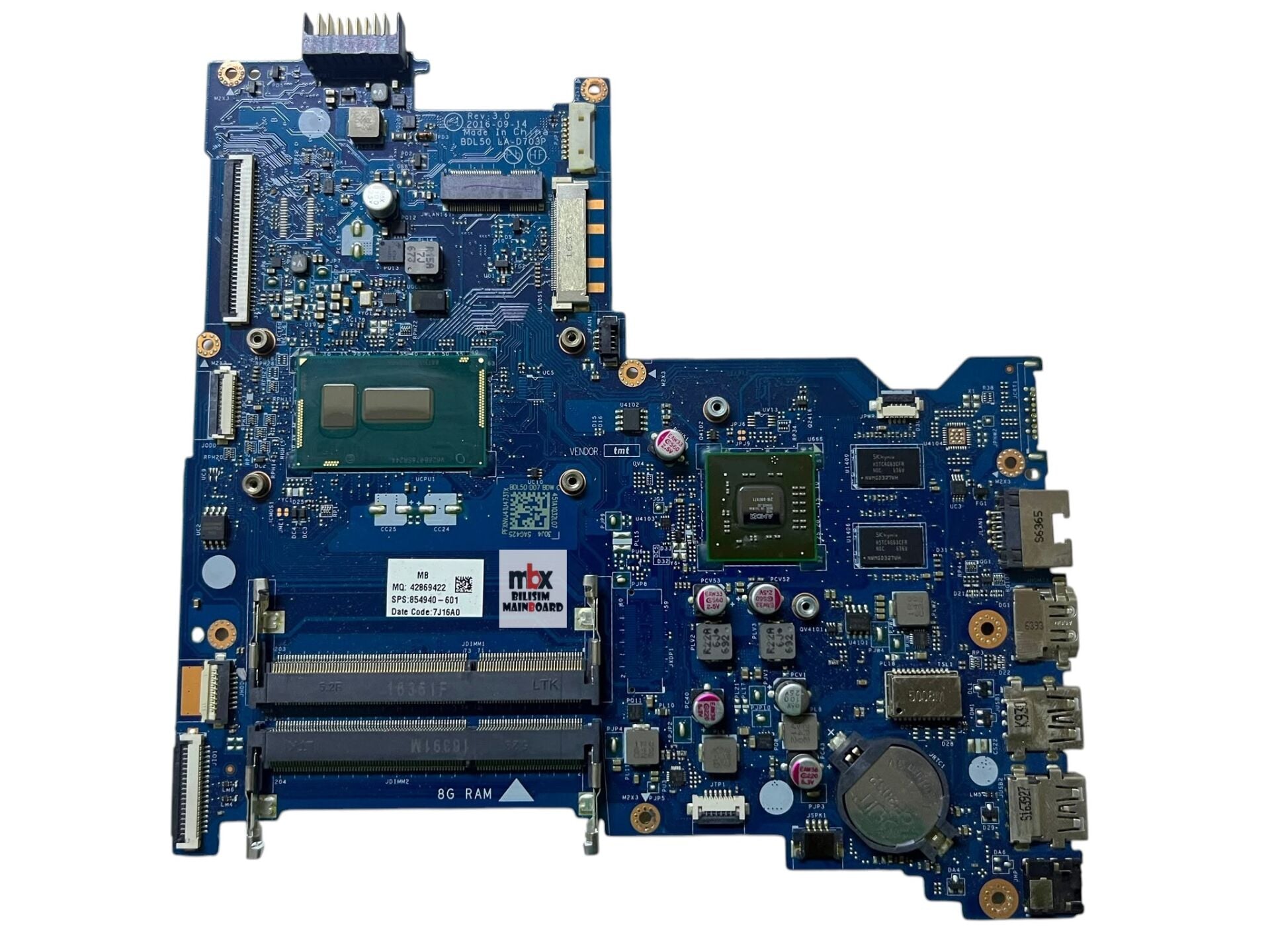 HP BDL50 LA-D703P Anakart İ3-5.Nesil