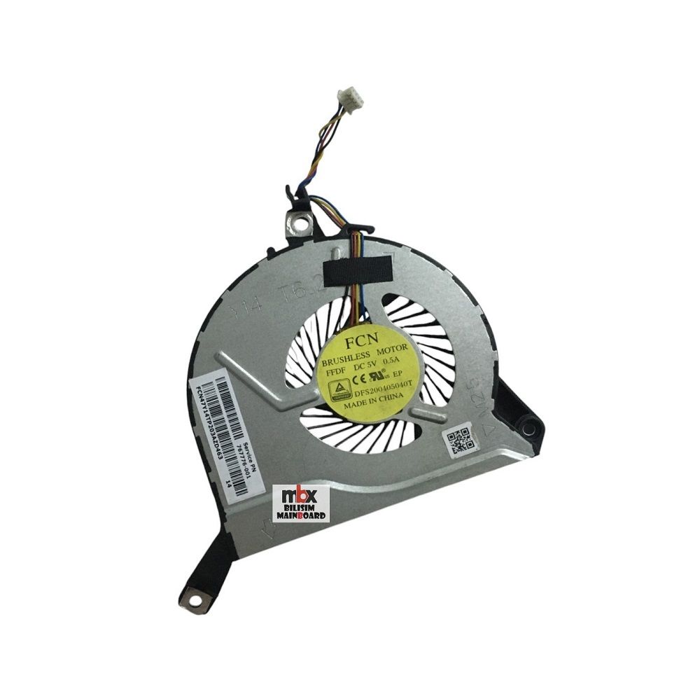 Orjinal Hp Pavilion 15-p Soğutucu Cpu Fan 767776-001