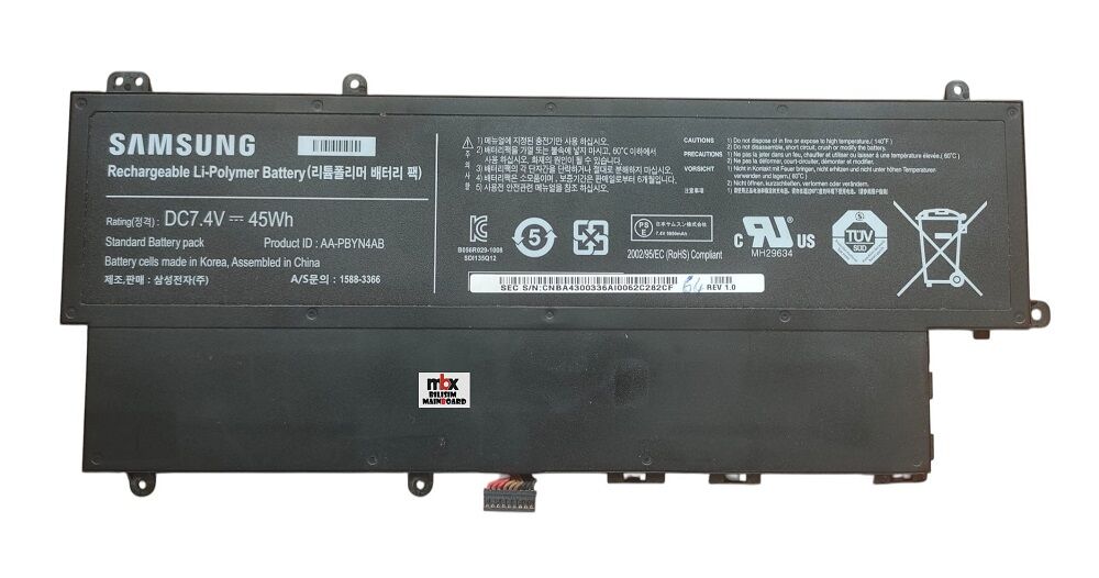 Samsung UltraBook NP530U3C NP535U3C NP535U3 530U3B 530U3C NP540U3C NP530U3C NP530U3B Orijinal Batarya Pili AA-PBYN4AB