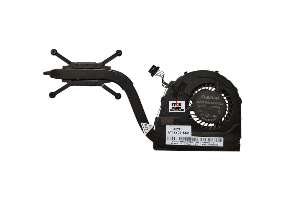 Lenovo Yoga Thinkpad 260 20FD Orijinal Soğutucu Heatsink Bakır Fan AT1EY001SS0