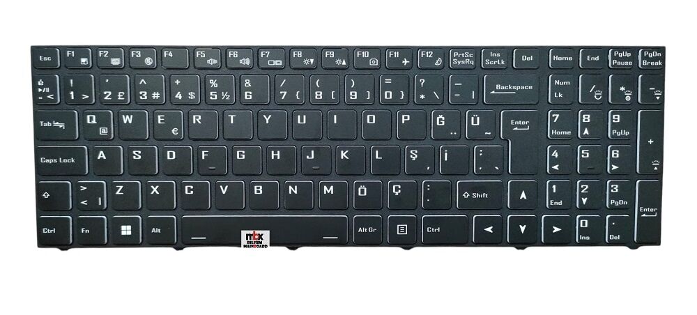 Monster Abra A5 V17.4 Orijinal Aydınlatmalı Klavye Tuş Takımı 6-23-RPC50-010