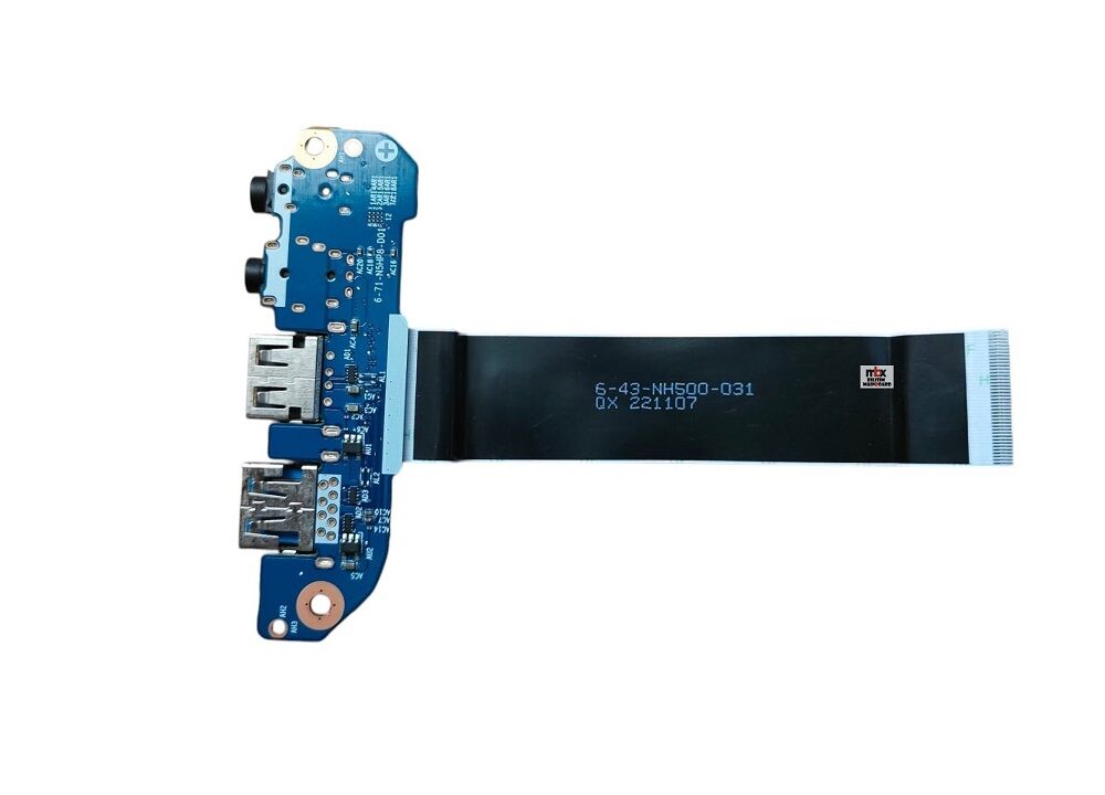 Monster Abra A5 V17.4 Orijinal Usb Audıo Jack Board 6-71-N5HP8-D01 6-43-NH500-031