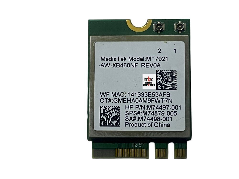HP Victus Gaming 15T-FA DA0G3PTB8D0 G3P AW-XB468NF M74879-005 M74498-001 MT7921 Orijinal Wifi Ağ Kartı MT7921
